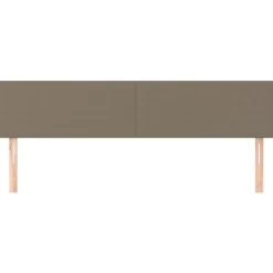 Tetes de lit 2 pcs Taupe 100x5x78/88 cm Tissu