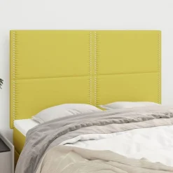 Tetes de lit 4 pcs Vert 72x5x78/88 cm Tissu