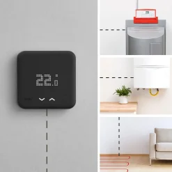 Thermostat connecté connecté Filaire Kit V3+ Noir