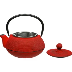 Théière en fonte Doty avec anse - Rouge