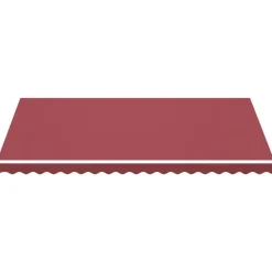 Tissu de remplacement pour auvent Bordeaux rouge 4,5x3 m