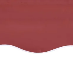 Tissu de remplacement pour auvent Bordeaux rouge 4,5x3 m