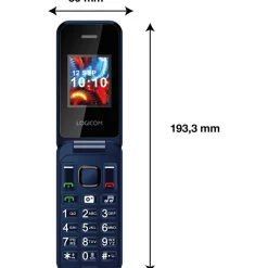Téléphone portable Fleep 450 Bleu 4G