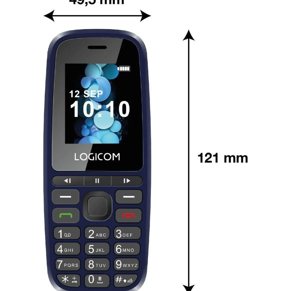 Téléphone portable Posh 402 Bleu 4G