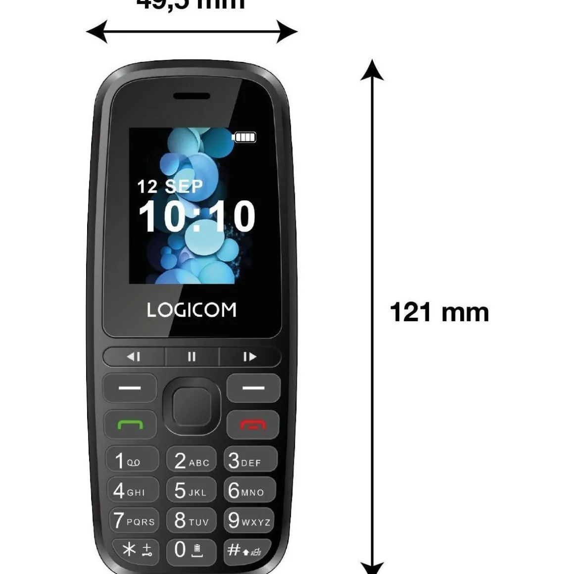 Téléphone portable Posh 402 Noir 4G