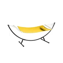 Toile de hamac matelassé jaune moutarde Akio - Hespéride