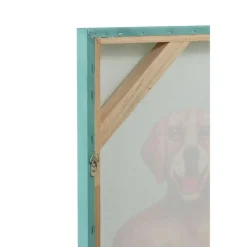 Toile Imprimée Chiens en Short 90x120cm Multicolore