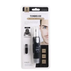 Tondeuse Coupe Poils Nez & Oreilles 13cm Noir