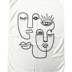 Torchon Lot de 3 Genio visages