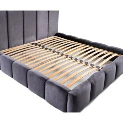 Torreon - lit coffre - 180x200 - sommier inclus - en velours