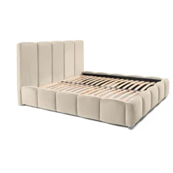 Torreon - lit coffre - 180x200 - sommier inclus - en velours