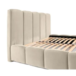 Torreon - lit coffre - 180x200 - sommier inclus - en velours