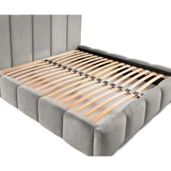 Torreon - lit coffre - 180x200 - sommier inclus - en velours