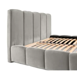 Torreon - lit coffre - 180x200 - sommier inclus - en velours