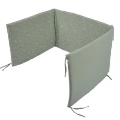 Tour de Lit Bébé Coton 40x180cm Vert Céladon