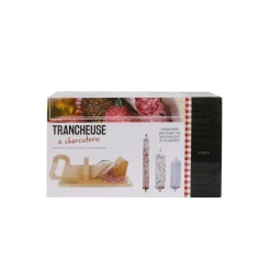 Trancheuse à charcuterie en bois
