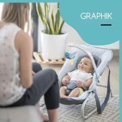Transat balancelle bébé Graphik - Bleu