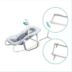 Transat balancelle bébé Graphik - Bleu