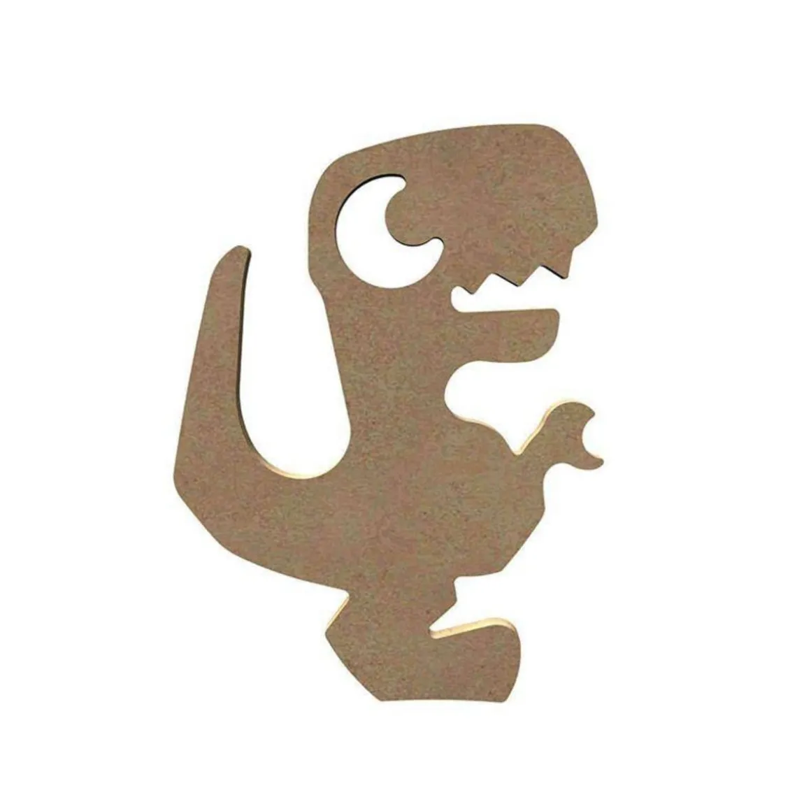 T-rex en bois MDF à décorer - 15 cm