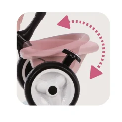Tricycle Baby Driver Plus - Rose
