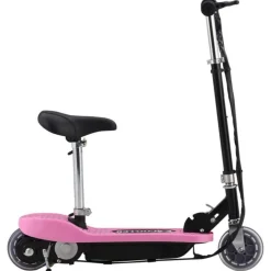 Trottinette électrique avec siège 120 W Rose