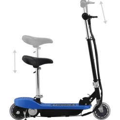 Trottinette électrique avec siège 120 W Bleu