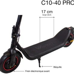 Trottinette électrique C10-40 Pro Noir