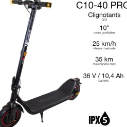Trottinette électrique C10-40 Pro Noir
