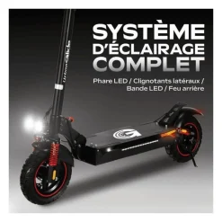 Trottinette électrique tout terrain pliable - URBANGLIDE - ECROSS PRO LITE 2 - 10 - 48V - 800 W - Auto 40KM Feu stop et clignot