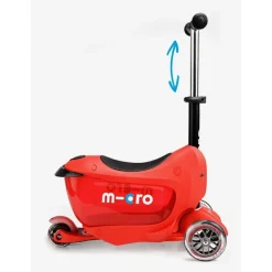 Trottinette Mini2go Deluxe Plus Rouge