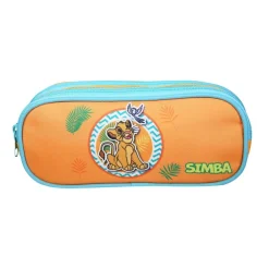 Trousse scolaire 2 compartiments Le Roi Lion Jaune