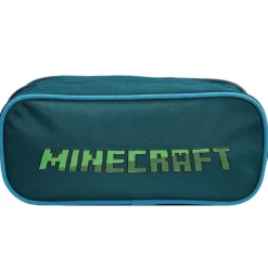 Trousse scolaire 2 compartiments Minecraft Jeu Vidéo Verte Bagtrotter
