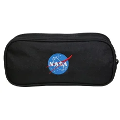 Trousse scolaire 2 compartiments Nasa Astronaute Noire Bagtrotter