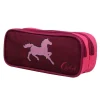Trousse scolaire 2 compartiments Cybel Cheval Licorne Violette Bagtrotter