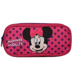Trousse scolaire rectangulaire Disney Minnie Rose Bagtrotter