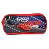 Trousse scolaire rectangulaire Disney Cars Rouge Bagtrotter