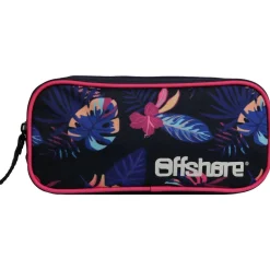 Trousse scolaire rectangulaire Offshore Hibiscus Bleue marine Bagtrotter