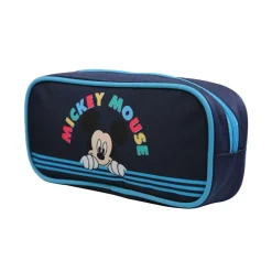 Trousse scolaire rectangulaire Disney Mickey Bleue Bagtrotter
