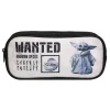 Trousse scolaire rectangulaire Baby Yoda Star Wars / The Mandalorian Noire et Beige Bagtrotter