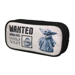Trousse scolaire rectangulaire Baby Yoda Star Wars / The Mandalorian Noire et Beige Bagtrotter