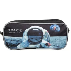 Trousse scolaire rectangulaire Nasa Astronaute Noire Bagtrotter