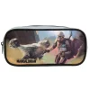 Trousse scolaire rectangulaire Star Wars / The Mandalorian Noire et Grise Bagtrotter
