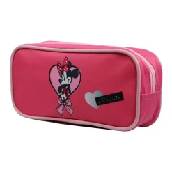 Trousse scolaire rectangulaire Disney Minnie Coeur Rose Bagtrotter