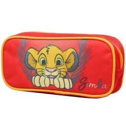 Trousse scolaire rectangulaire Disney Le Roi Lion Simba Rouge Bagtrotter