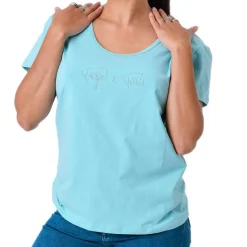 T-shirt Femme Project X Paris Basic Broderie F221114