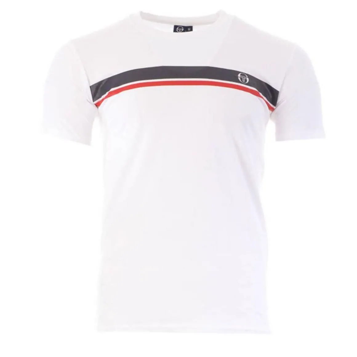 T-shirt Blanc/ Homme Sergio Tacchini Stripe A