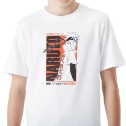 T-shirt en coton garçon confort avec print Naruto Shippuden Naruto