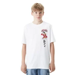 T-shirt en coton garçon relax fit avec print One Piece Luffy Jr