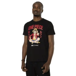 T-shirt en coton homme regular fit avec print One Piece Straw Hat