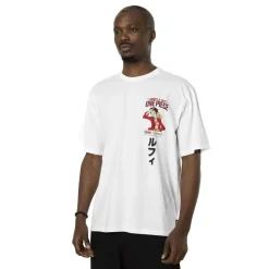 T-shirt en coton homme relax fit avec print One Piece Luffy